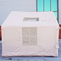 Tente gonflable de camping en plein air de luxe 7.5 ㎡ Tente d'air pop-up rapide pour 4 personnes et plus pour la randonnée