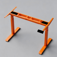 Support d'ordinateur moderne en métal PRORIALS, blanc, pour la maison/le bureau, poste de travail réglable en hauteur, bureau assis-debout électrique à double moteur