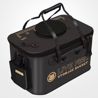 Seau de transport pour poissons vivants en EVA moulé monobloc, pliable, grande capacité, pour matériel de pêche - Vente en gros usine