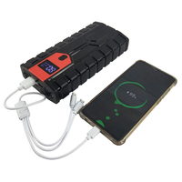 Démarreur de voiture 12V 6400mAh avec compresseur d'air, booster de batterie de voiture avec lumière LED, batterie externe au lithium, alimentation électrique pour voiture