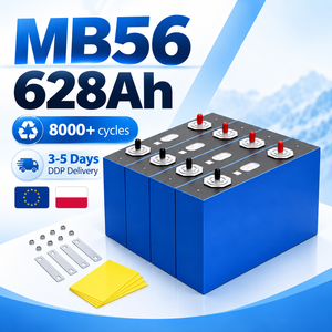 เซลล์แบตเตอรี่ EV MB56 628Ah 3.2V แบบแท่งปริซึม LiFePO4 เกรด A 8000 รอบการใช้งาน แบตเตอรี่ลิเธียมไอรอนฟอสเฟตแบบชาร์จได้ มีสินค้าในโปแลนด์ จัดส่งแบบ DDP - Product Image 1