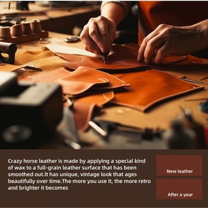 Crazy Horse Genuine First Layer Cowhide Handmade Vintage Thick Travel <b>Wallet</b> Family Passport <b>Holder</b> - Product Image 6