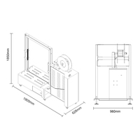 Machine d'emballage automatique multifonctionnelle personnalisée 950W pour cartons et boîtes
