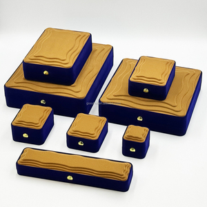 보석 목걸이 팔찌 시계 럭셔리 벨벳 보석 보관함 맞춤 세트 포장 상자 - Product Image 2