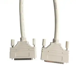 Bofan SCSI II电缆DB 50针公头至CN 50p公头电缆，用于计算机和服务器设备，传输速度快，速度快