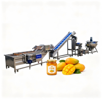 Perzik-appeljam productielijn met colloïdmolen homogenisator kook- en vulmachine industriële fruitverwerkingsapparatuur