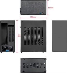 A07 MINI ITX PC Chassis Mini <b>Computer</b> Gaming Case Supports Small 1u PSU With PCIE3.0 Cable Aluminum Material and L - Product Image 6
