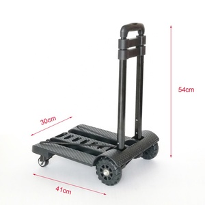 Poignée télescopique pliable en acier, portable et léger, <span class=keywords><strong>compact</strong></span>, valise rétractable, chariot à main - Product Image 4