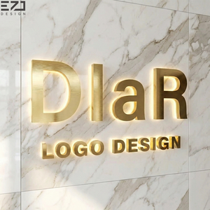 Lettres rétroéclairées en acier inoxydable personnalisées EZD, logo <span class=keywords><strong>de</strong></span> boutique personnalisé, signalétique lumineuse, enseigne LED extérieure personnalisable - Product Image 3