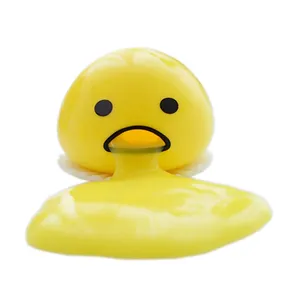 Funny <b>Egg</b> Yolk Rubber Squishy <b>Toys</b> Squeeze Ball Vomit Custard Bun Creative Stress Relief Vent Relieve Pressure Sticky Unisex - Product Image 6