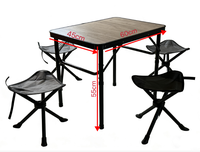 Meubles de jardin modernes en alliage d'aluminium, tables pliantes portables, chaises, tabourets, pour voyages, camping, pique-nique, plage, événements