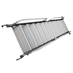 Multifunctional indoor aluminum <b>step</b> height adjustable extendable modern <b>foldable</b> stairs for supermarket exterior use - Product Image 3