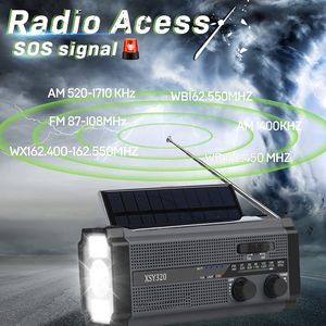 Hot Sale Rechargeable Battery Led Flashlight Radio Portable Am Fm Noaa Self <strong>Powered</strong> <strong>Dynamo</strong> Emergency Solar Hand Crank Radio