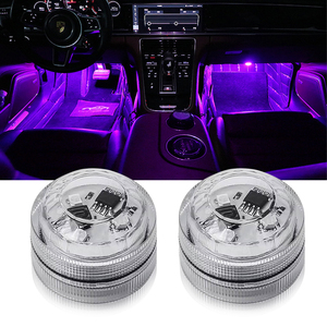 ไฟ LED RGB สำหรับตกแต่งภายในรถยนต์ พร้อมรีโมทไร้สาย ควบคุมบรรยากาศ แสงไฟตกแต่งหลังคาและพื้นที่วางเท้า 1/2/4/8/10 ดวง 12V 10W - Product Image 5