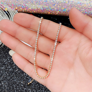 Diamond Necklace White Gold Round Brilliant Cut for Certified Wedding Women's Classic Style - Product Image 5