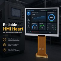 شاشة TMK مقاس 10.1 بوصة بدقة 1280×800 من نوع IPS TFT LCD، سطوع 550 نيت، واجهة LVDS بـ 50 دبوس، إضاءة خلفية LED، شاشة صناعية بديلة EK79202DB