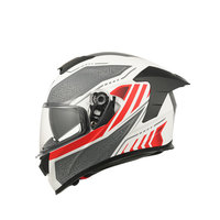 Casque de moto intégral doublement certifié DOT ECE en ABS avec double visière, léger, toutes saisons, logo personnalisable disponible