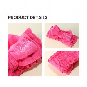 Diadema Grande <span class=keywords><strong>con</strong></span> Lazo de la Serie <span class=keywords><strong>Barbie</strong></span> de MINISO, Tela Ecológica, Fácil de Atar el Cabello, Cómoda y Duradera, Personalizable - Product Image 3