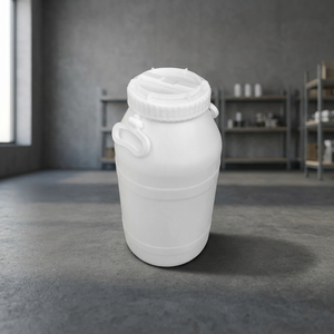 Plastic <b>Drum</b> 25 liters in HDPE, food grade, suitable for industrial use, with strong sealing lid, with or without tap - Product Image 2