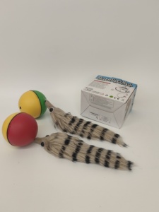 Cani e gatti amano le donnole palline di castoro elettriche divertenti giocattoli a palla rotolante animali domestici per bambini che saltano divertenti giocattoli mobili - Product Image 3