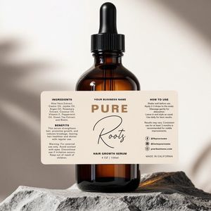 Custom <b>waterproof</b> self-adhesive printed labels, <b>waterproof</b> cosmetic and skin care plastic bottle <b>stickers</b> - Product Image 3