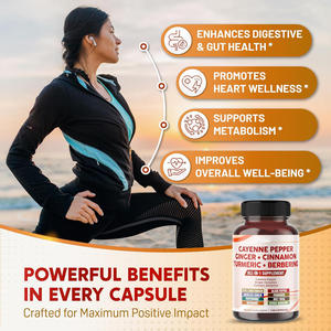 Private Label Biologische Cayennepeper Supplement Cayennepeper <span class=keywords><strong>Capsules</strong></span> - Product Image 3