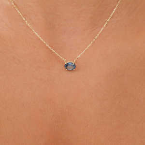 Овальное ожерелье с натуральным цирконием, женское, из латуни, модное ювелирное украшение в европейском и американском стиле, новинка для повседневной носки - Product Image 5