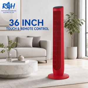 <span class=keywords><strong>Ventilateur</strong></span> de piédestal de tour sans pales de 36 pouces pour la chambre à coucher Accueil Design moderne Affichage numérique refroidissement par air tactile et télécommande - Product Image 1