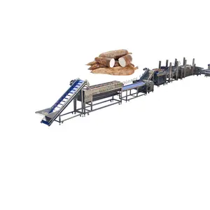 Large Capacity Vegetable Cassava Processing Line Automatic Potato Casava Beet Washing Peeling Machine