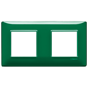 Vimar 4M (2+2) <b>Plate</b> Int71 Reflex Emerald Wall <b>Switch</b> Cover 8x20cm - Product Image 1