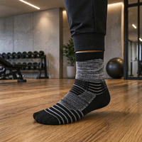 Chaussettes de course à soutien plantaire ciblé, chaussettes de sport compressives, chaussettes de performance pour la course à pied, pour soulager la fasciite plantaire