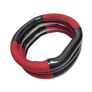 <span class=keywords><strong>Funda</strong></span> para <span class=keywords><strong>volante</strong></span> de coche de cuero de fibra de carbono Universal de 15 pulgadas/38cm en <span class=keywords><strong>forma</strong></span> de <span class=keywords><strong>D</strong></span> para las cuatro estaciones - Product Image 5