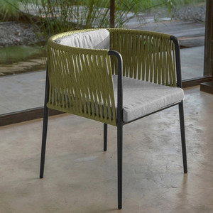 Set Tavolo <span class=keywords><strong>e</strong></span> <span class=keywords><strong>Sedie</strong></span> da Esterno Nordic Terrace, Sedia in Vimini Intrecciato per Giardino, Impermeabile <span class=keywords><strong>e</strong></span> Resistente ai Raggi Solari - Product Image 3