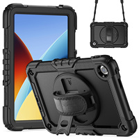 Coques de protection intégrées avec protection d'écran en PET pour tablettes Xiaomi Redmi Pad 2 9.7 2026 Poco Pad C1, avec sangle de transport et protection arrière