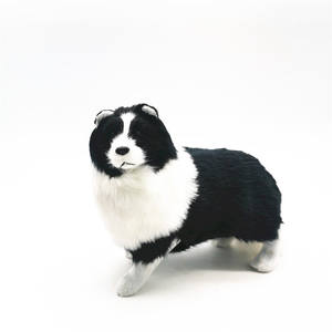 Simulación de perro pastor mascota de pie en cuclillas perro pastor piel animal mascota modelo decoración del hogar - Product Image 4