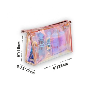 Large Cosmetic Bag PVC Makeup <strong>for</strong> Women Girls <strong>Teens</strong> Travel Toiletry Pencil Brush Storage Case - Product Image 2
