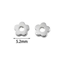Getta G23 ASTM Titane Fleur Fileté Intérieur à Enfiler Labret Piercing Lèvre Oreille Bijoux Corporels Boucles d'Oreilles pour Femme