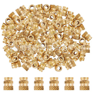 Brass Nut Set 145Pcs M2 M3 M4 M5 M6 Size Copper Plated Threaded Nuts For Craft Supplies - Product Image 5