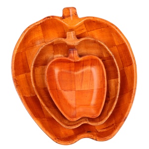 Fabricant de plats créatifs en bambou comestibles assiettes jetables en <span class=keywords><strong>bois</strong></span> d'allumette de fête de style européen américain sud-coréen - Product Image 2