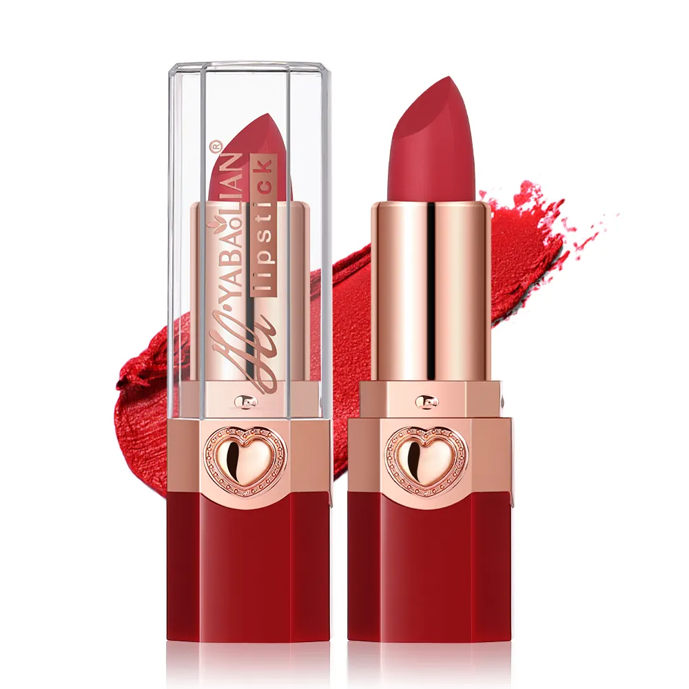 High pigment lip gloss durable matte lipstick OEM makeup cosmetics wholesale 12-color durable velvet matte waterproof lipstick