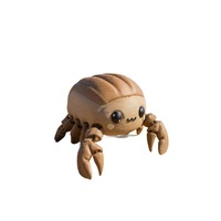 Directo de Fábrica, 100% Original, Cangrejo de Pan Impreso en 3D, Articulado, Móvil, Divertido, Animal, Decoración de Celebridad de Internet, Regalo