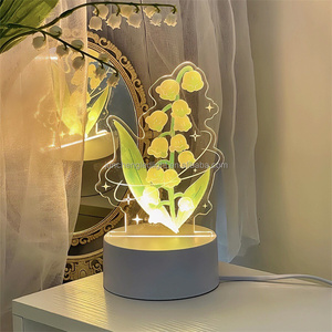 Meilleures ventes Lampe de nuit Kaws acrylique 3D pour enfants avec illusion pour petit animal - Product Image 5