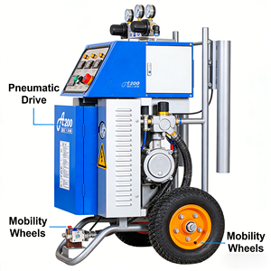 <span class=keywords><strong>Machine</strong></span> de pulvérisation d'isolation en polyuréthane haute pression, pistolet de pulvérisation à deux composants, équipement de <span class=keywords><strong>mousse</strong></span> de polyuréthane polyol / isocyanate - Product Image 3
