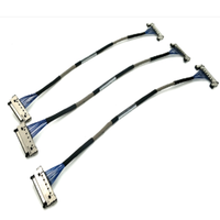 Connecteur micro-coaxial côté droit Lvds Fabricant d'assemblage de câbles