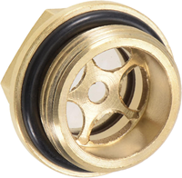 Jauge de niveau d'huile en laiton M24x1.5mm avec joint torique - Raccords de compresseur d'air pour réservoirs Jaune