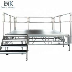 Plataforma de Escenario Portátil para Exteriores, Resistente, de 1.22x2.44m, Fácil de Instalar, de Aluminio, para Conciertos y Eventos - Product Image 1