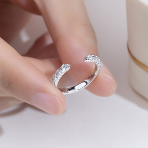 Messi Jewelry MSR-2074 PT950 Lab Grown <b>Diamond</b> Round Shape <b>Ring</b> For Women - Product Image 2
