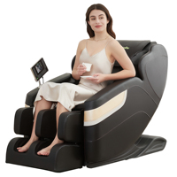 Silla de Masaje de Gravedad Cero Moderna con Entrega Rápida en 3 Días, Stock en China, 6 Programas Automáticos, Bluetooth, Calefacción, Masaje de Aire y Rodillos para Pies