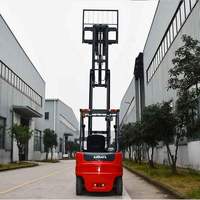 Chariot élévateur électrique autonome à intelligence artificielle avec évitement d'obstacles par GPS, batterie au plomb-acide 48V, longueur de fourche 1070mm, déplaceur latéral hydraulique