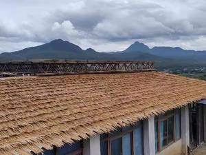 Larga vida precio barato hoja de plátano sintético Palma artificial paja <span class=keywords><strong>Coco</strong></span> techo de paja - Product Image 3